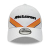 McLaren Racing Triple Crown Stripe White 9FORTY Adjustable Cap