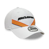 McLaren Racing Triple Crown Stripe White 9FORTY Adjustable Cap