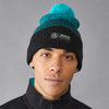 MERCEDES F1 FANWEAR GRADIENT BOBBLE BEANIE