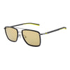 Ducati Mirrored Sunglasses – Black Frame with Yellow Tips & Double Bridge