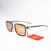Ducati Mirrored Sunglasses – Black Frame with Yellow Tips & Double Bridge