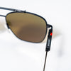 Ducati Redline Mirrored Sunglasses – Matte Black Aviator with Racing Hinges