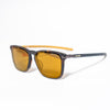 Ducati Mirrored Sunglasses – Matte Tortoise Frame with Yellow Accents