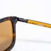 Ducati Mirrored Sunglasses – Matte Tortoise Frame with Yellow Accents