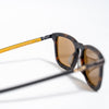 Ducati Mirrored Sunglasses – Matte Tortoise Frame with Yellow Accents