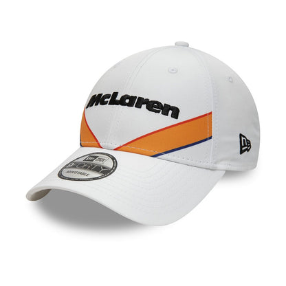 McLaren Racing Triple Crown Stripe White 9FORTY Adjustable Cap