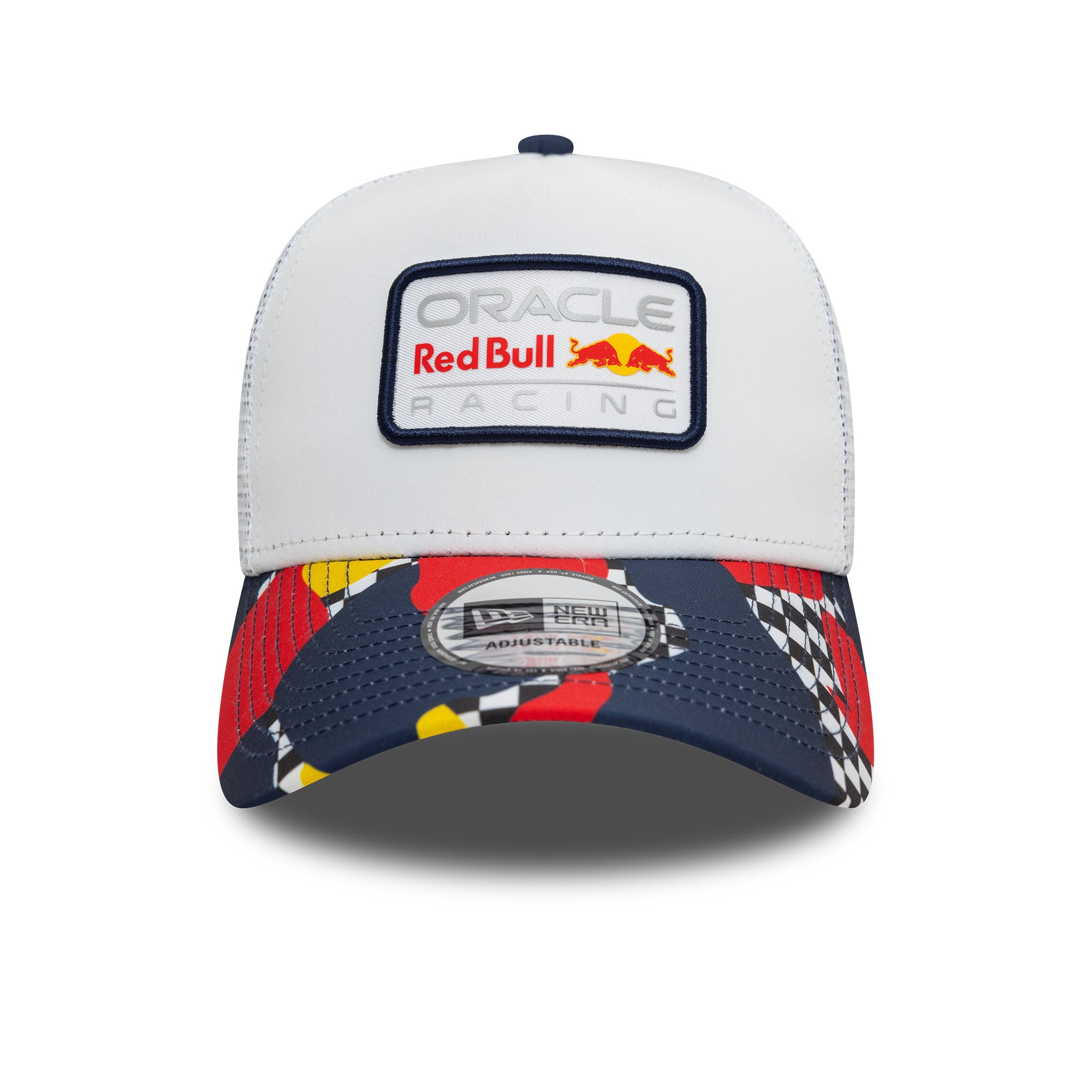 Red Bull Racing Abstract New Era E-Frame Trucker Hat– Credible Hats