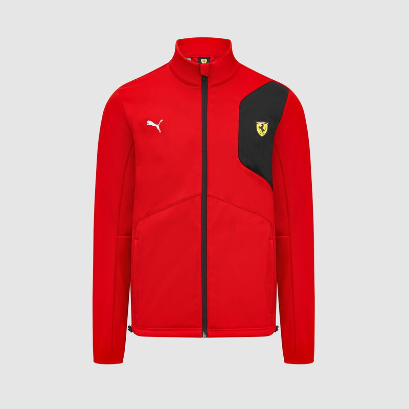 Puma Mens Ferrari Race Softshell Jacket Coats Jackets Outerwear Stretch -  Black - Size S at Amazon Men's Clothing store